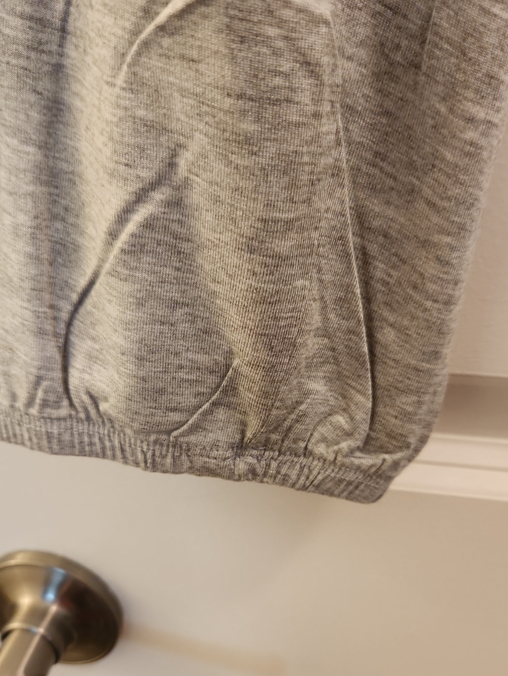 NWOT Auden Light Gray V-Neck Pajama Top & Lounge Pants Set - Picture 5 of 5